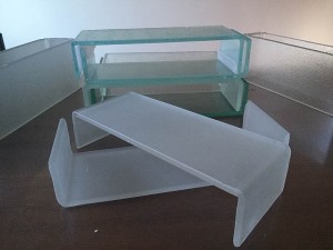 Sanded U-glass
