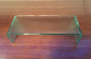 Pinstripe U-shaped glass